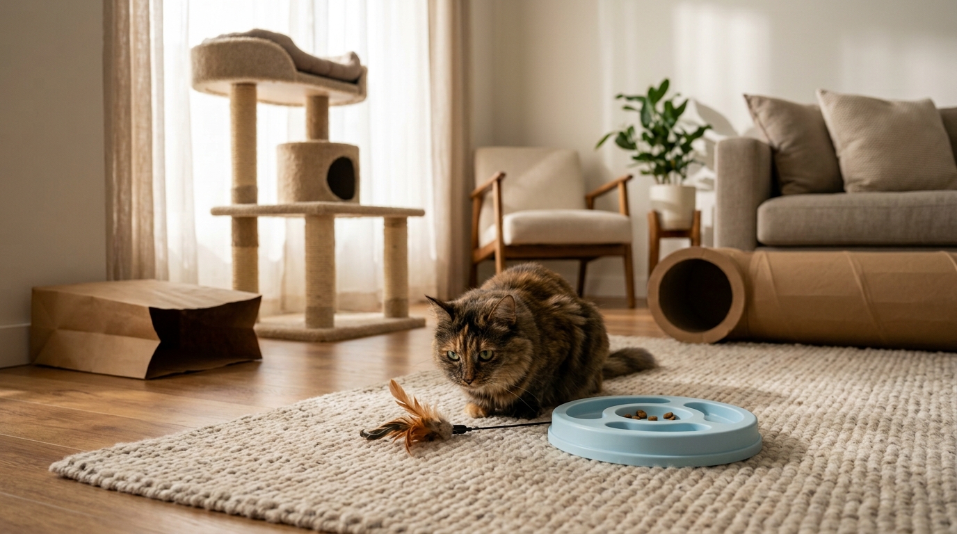 Cat Enrichment Ideas: Play, Puzzles, Climbing & More