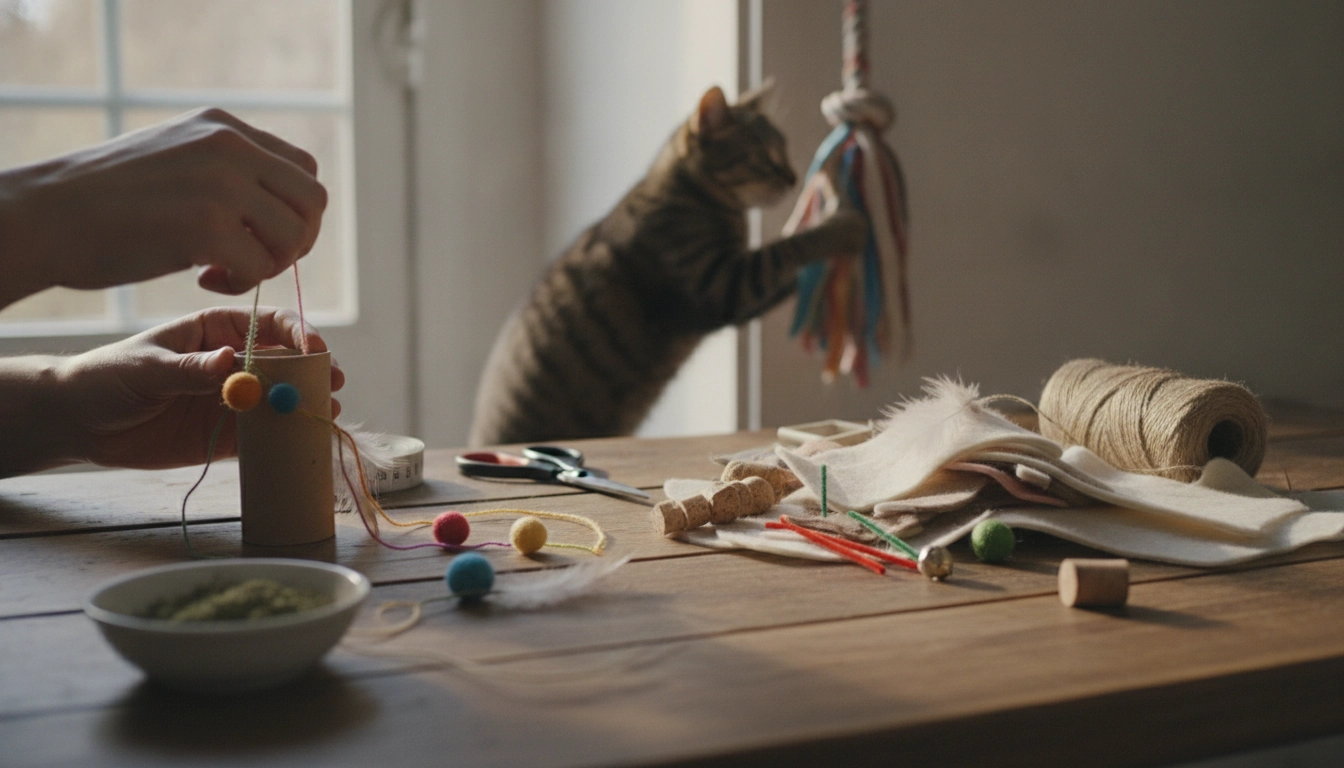 DIY Cat Enrichment: 4 Homemade Stimulating Toys
